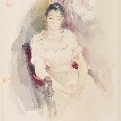 Jeune fille au repos - Berthe Morisot (1841 - 1895)